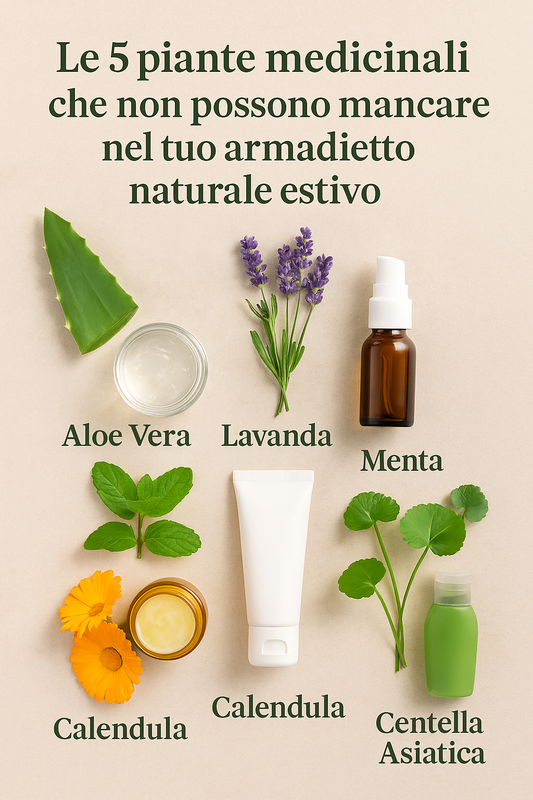 Le 5 piante medicinali che non possono mancare nel tuo armadietto naturale estivo