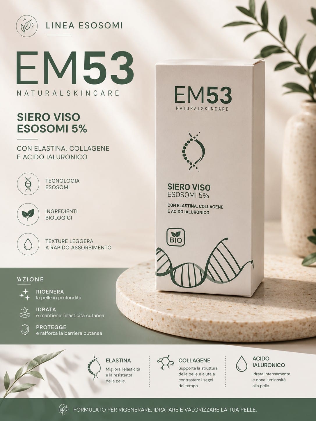 Siero Viso con Esosomi 5% Antiage & Antimacchie